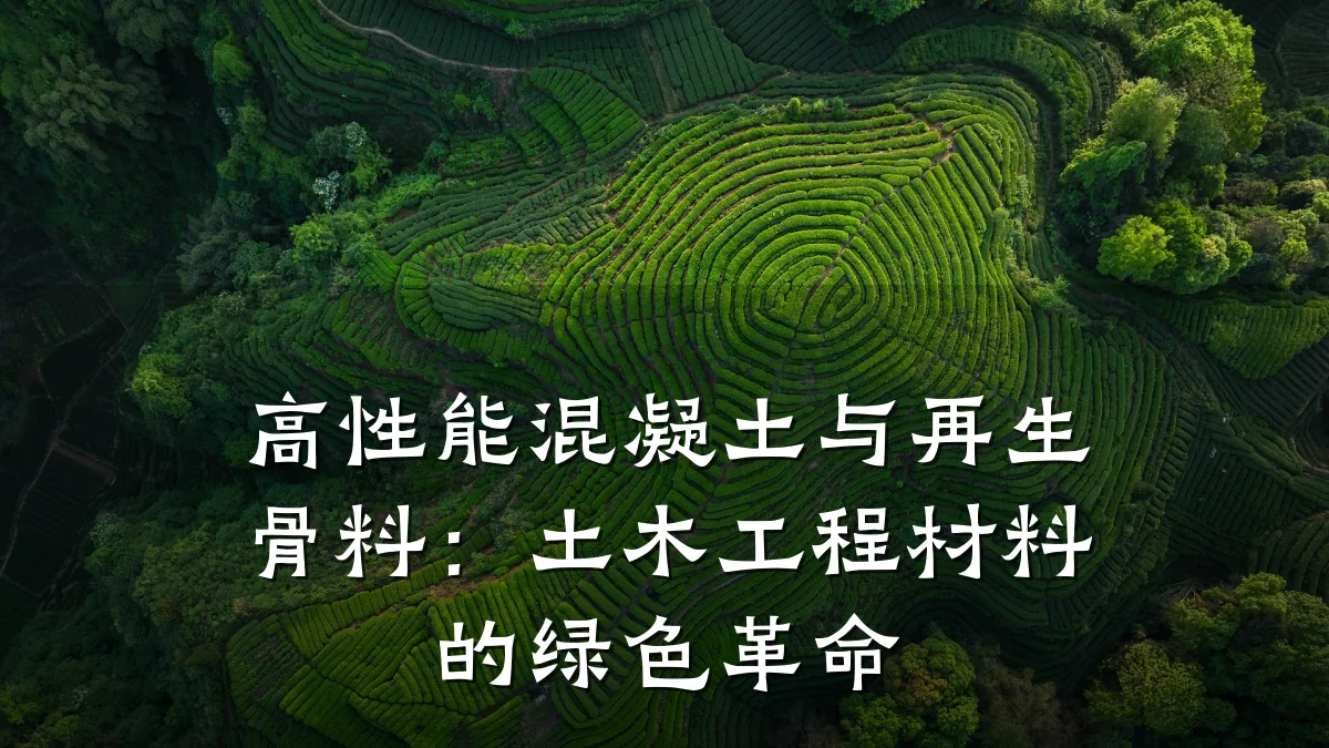 高性能混凝土与再生骨料：土木工程材料的绿色革命