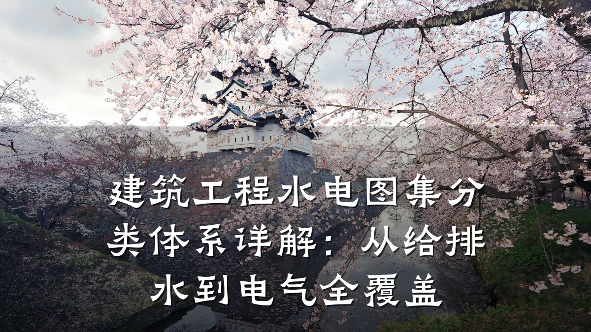 建筑工程水电图集分类体系详解：从给排水到电气全覆盖