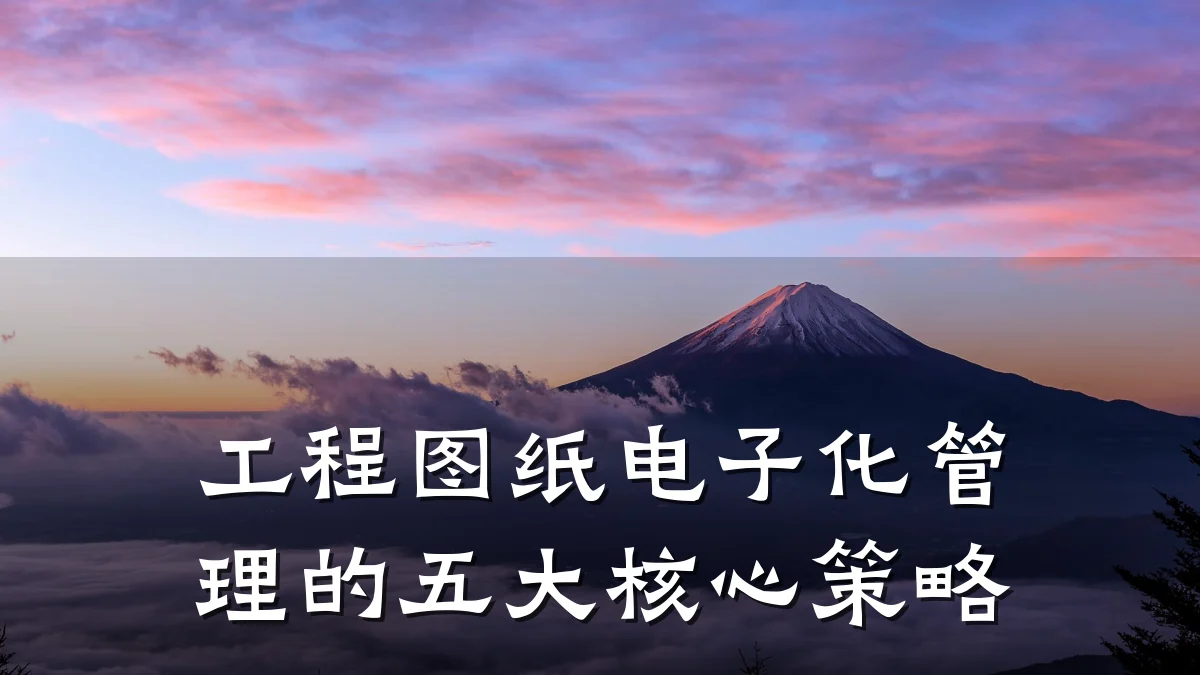 工程图纸电子化管理的五大核心策略