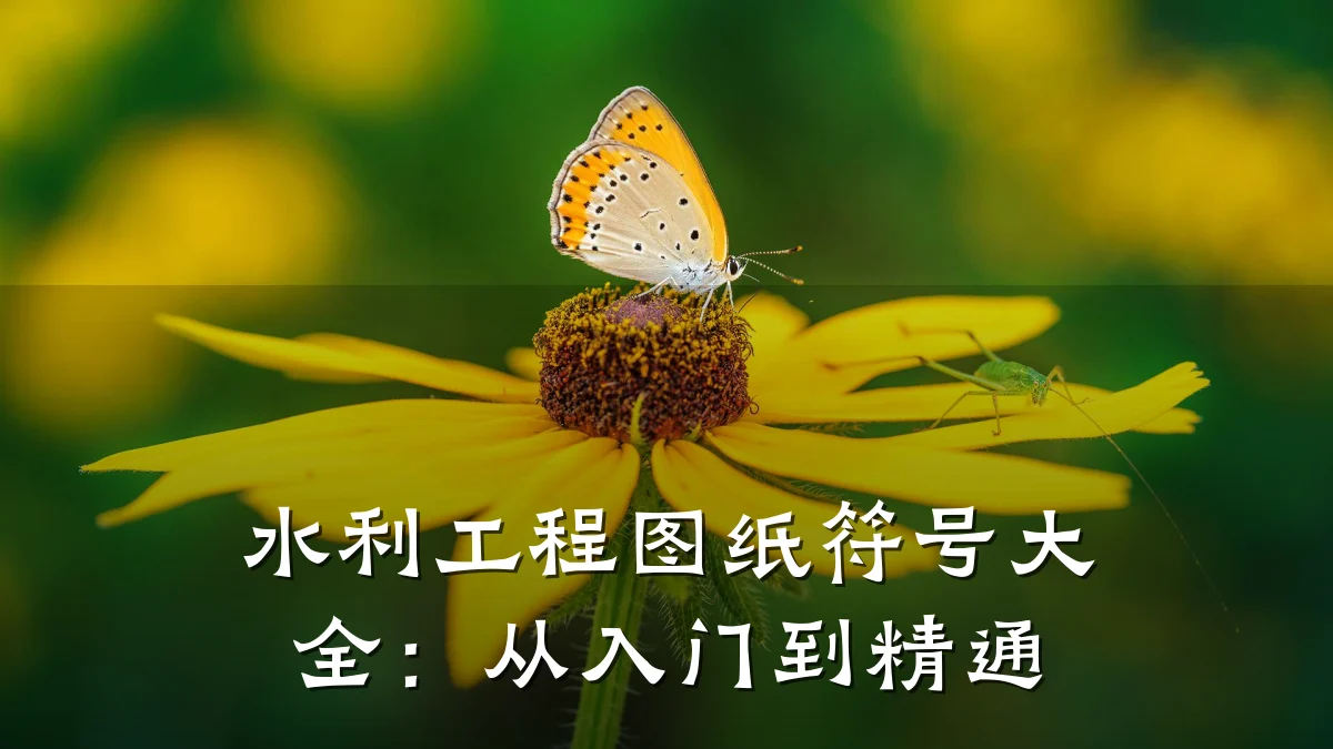 水利工程图纸符号大全：从入门到精通