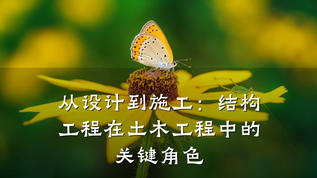 从设计到施工：结构工程在土木工程中的关键角色