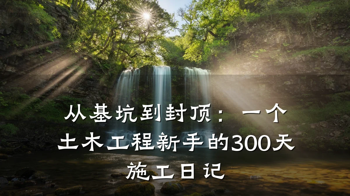 从基坑到封顶：一个土木工程新手的300天施工日记