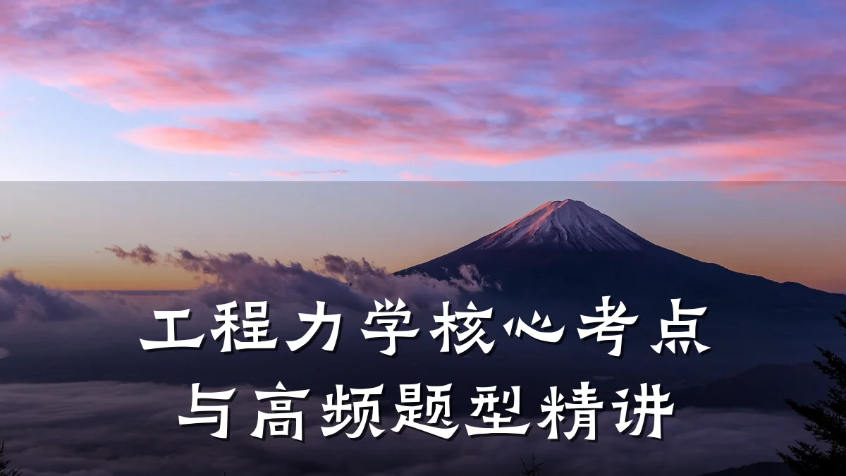 工程力学核心考点与高频题型精讲