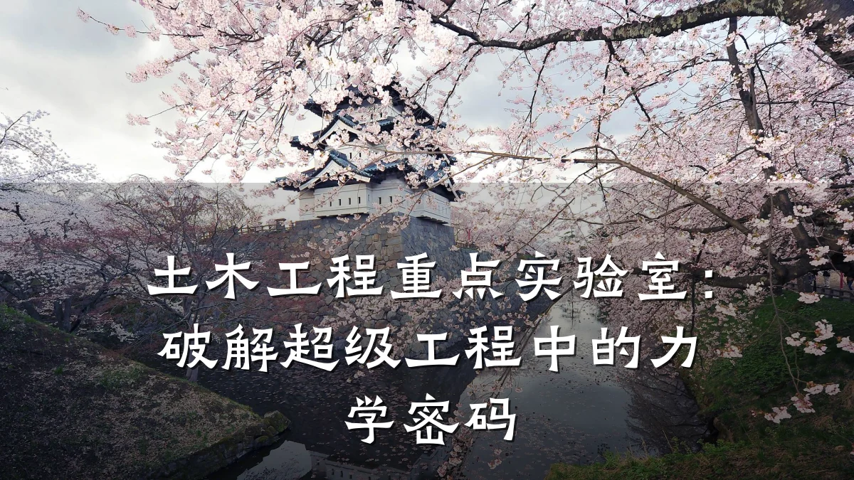 土木工程重点实验室:破解超级工程中的力学密码