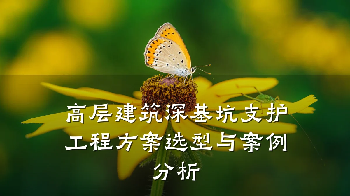 高层建筑深基坑支护工程方案选型与案例分析