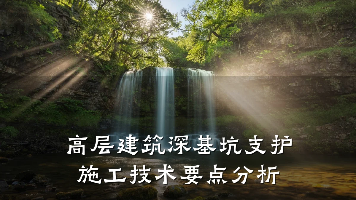 高层建筑深基坑支护施工技术要点分析