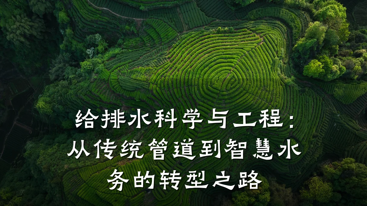 给排水科学与工程:从传统管道到智慧水务的转型之路