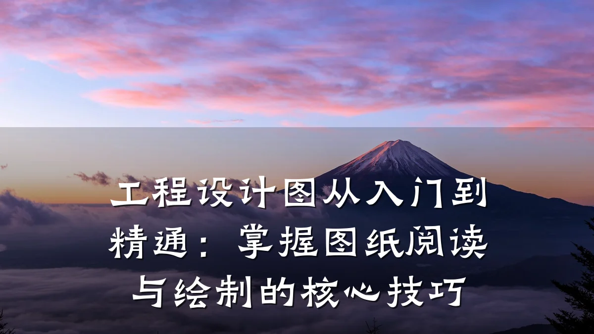 工程设计图从入门到精通：掌握图纸阅读与绘制的核心技巧