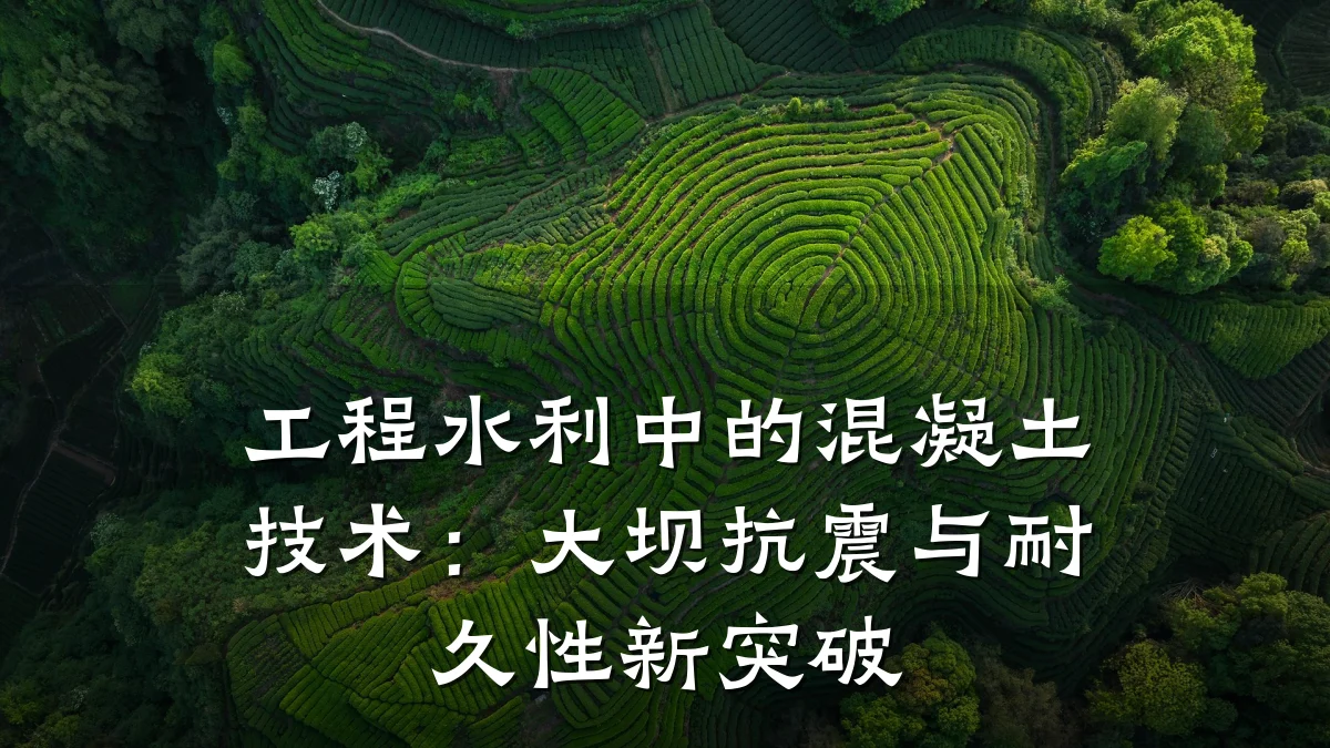 工程水利中的混凝土技术:大坝抗震与耐久性新突破