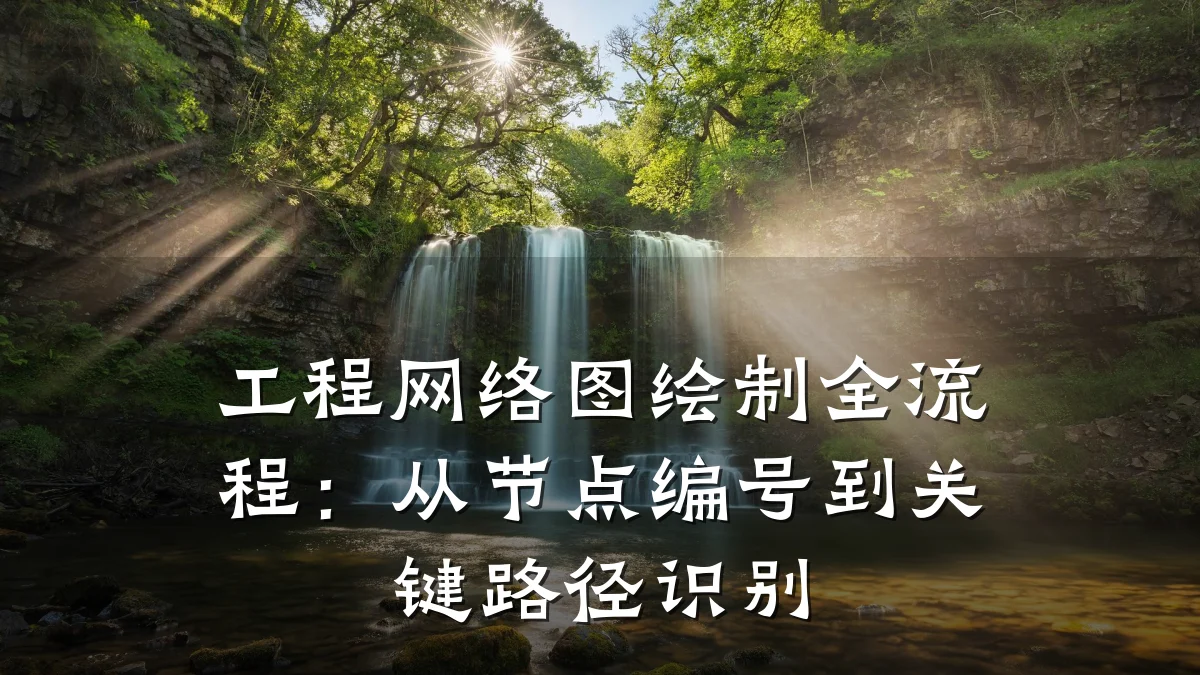 工程网络图绘制全流程：从节点编号到关键路径识别