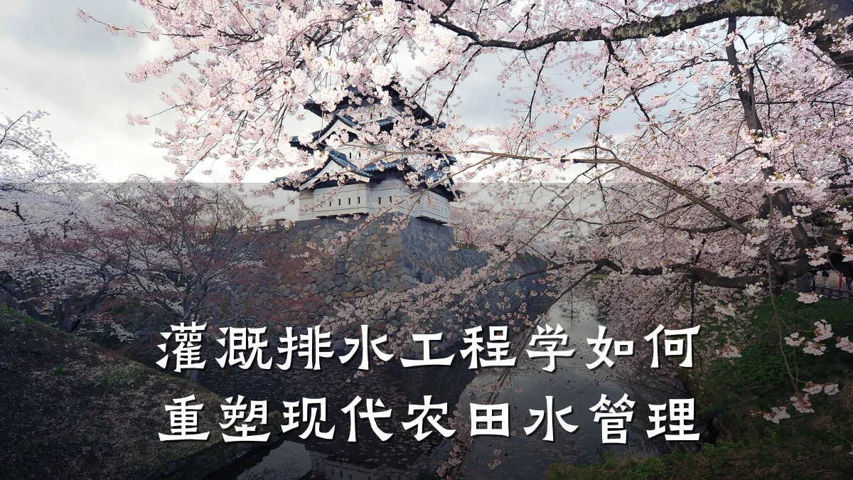 灌溉排水工程学如何重塑现代农田水管理