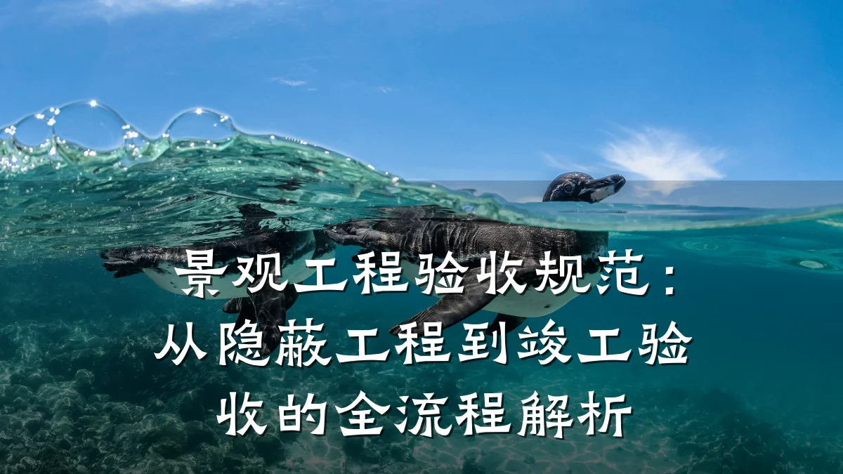 景观工程验收规范:从隐蔽工程到竣工验收的全流程解析