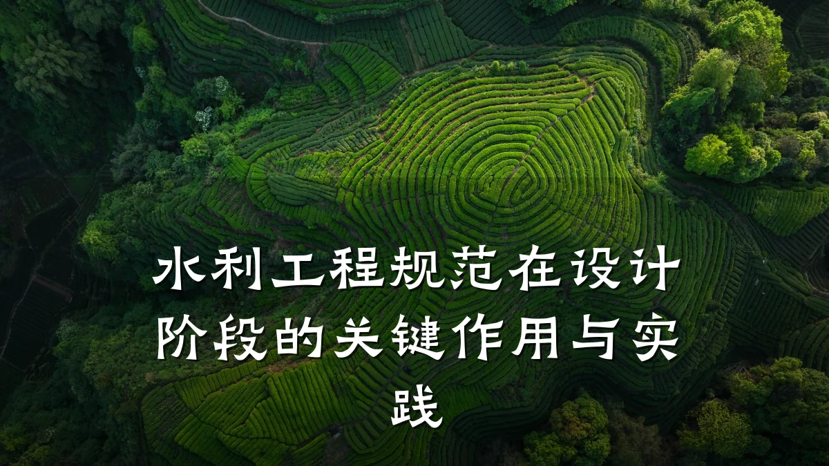 水利工程规范在设计阶段的关键作用与实践