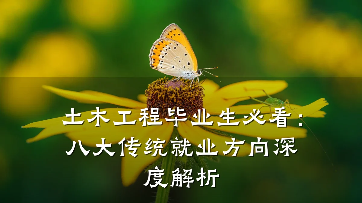 土木工程毕业生必看:八大传统就业方向深度解析