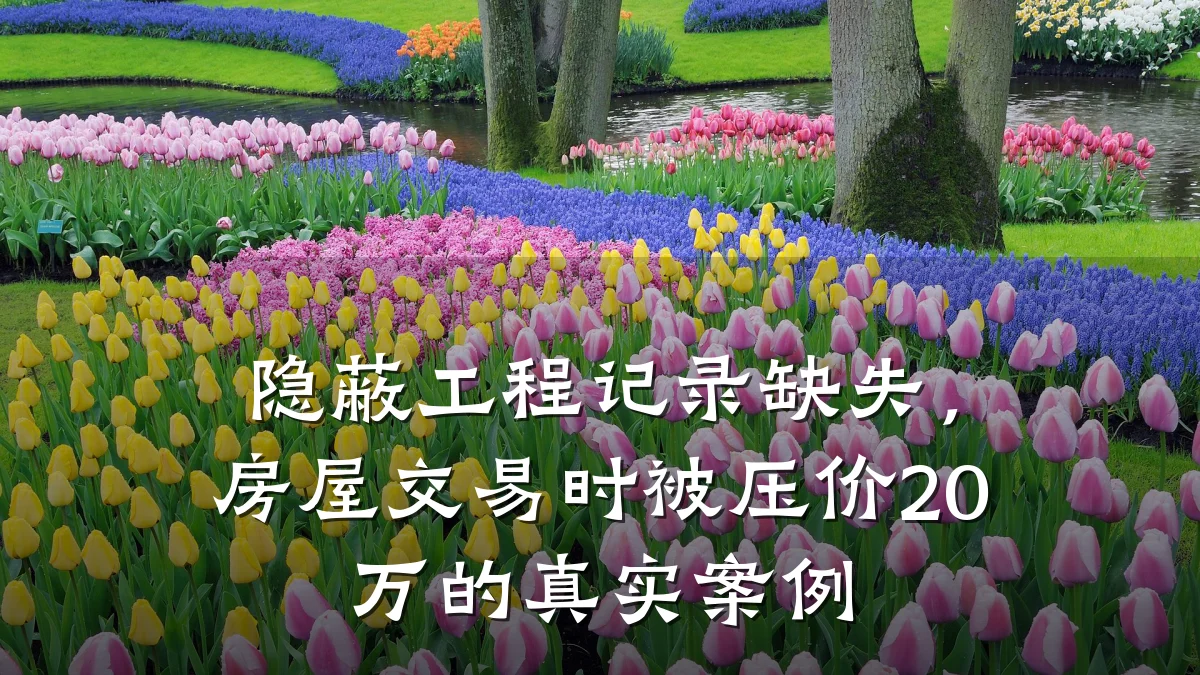 隐蔽工程记录缺失,房屋交易时被压价20万的真实案例