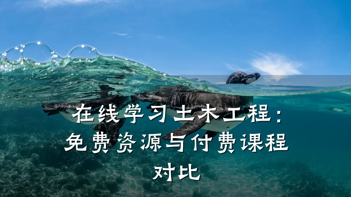 在线学习土木工程:免费资源与付费课程对比