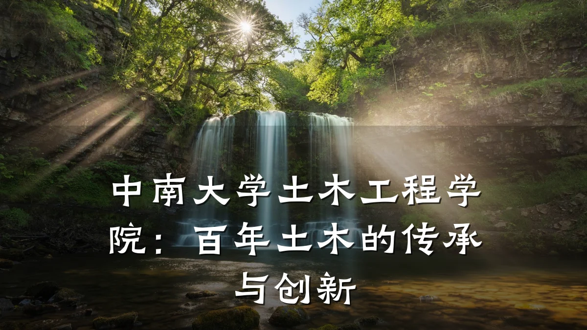 中南大学土木工程学院:百年土木的传承与创新