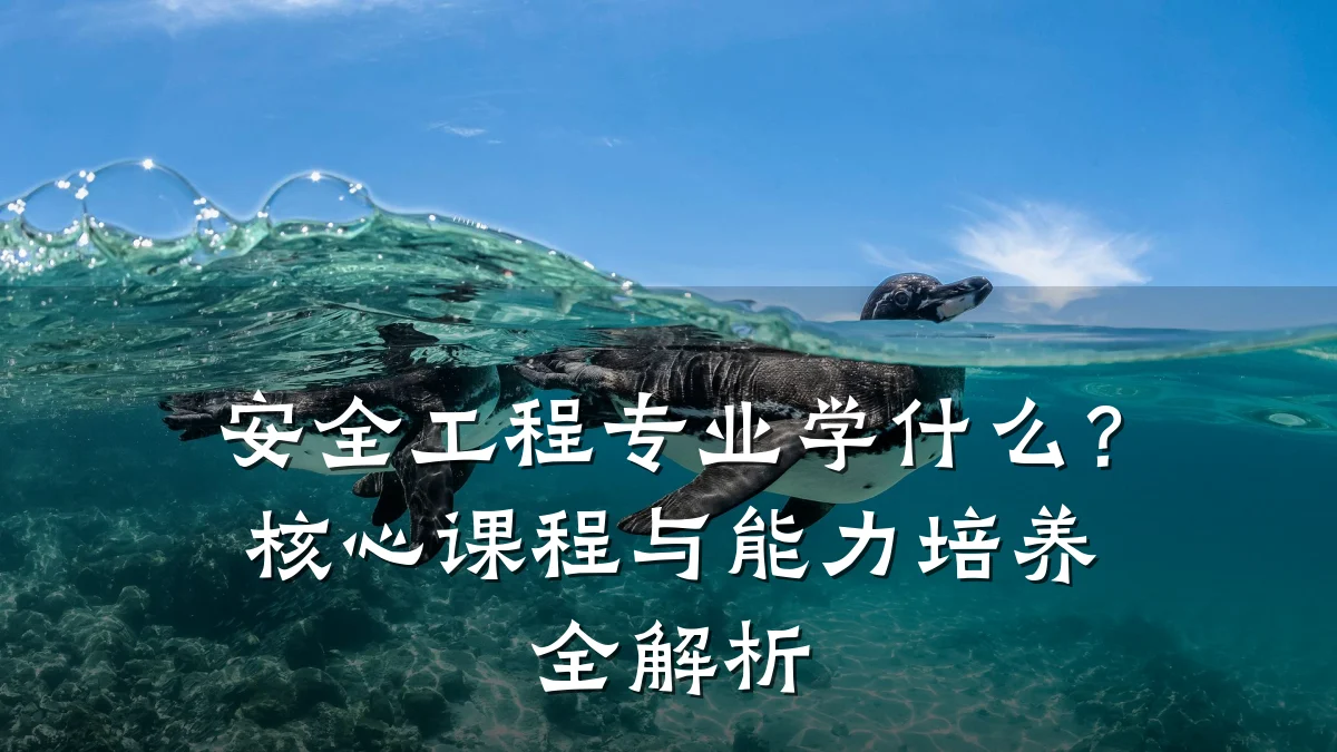 安全工程专业学什么?核心课程与能力培养全解析