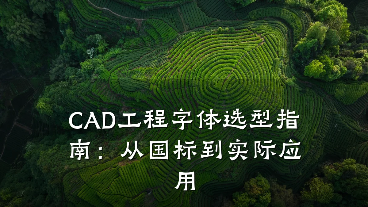 CAD工程字体选型指南:从国标到实际应用