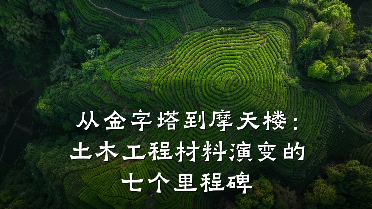 从金字塔到摩天楼:土木工程材料演变的七个里程碑