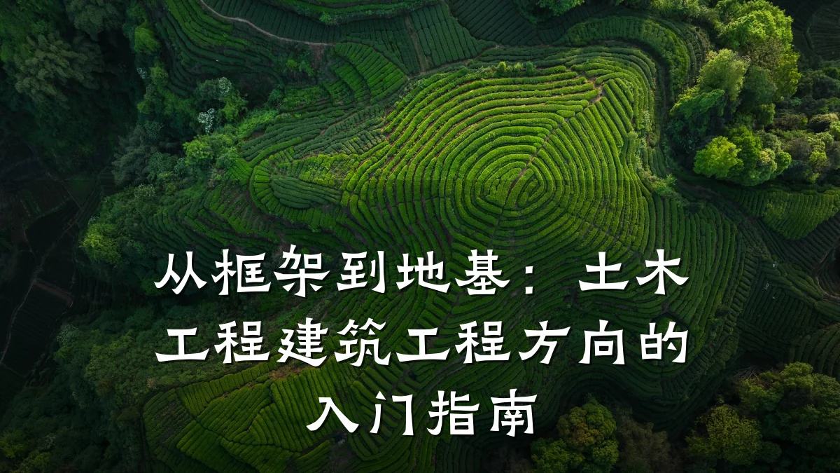 从框架到地基:土木工程建筑工程方向的入门指南