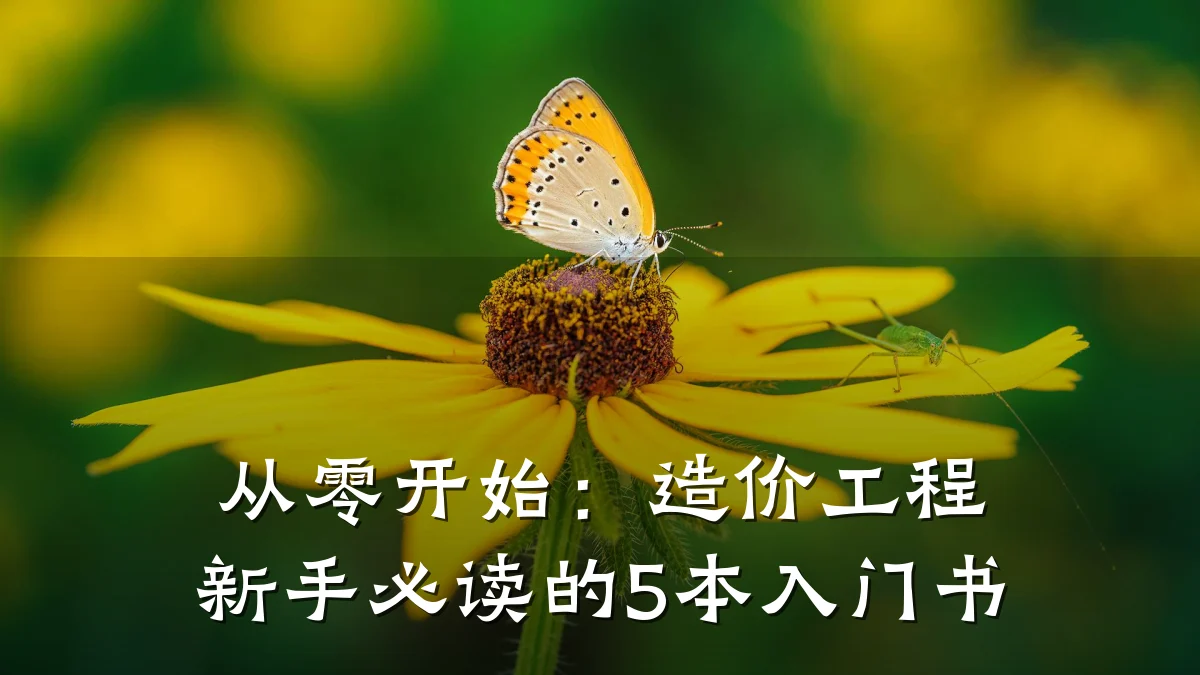 从零开始:造价工程新手必读的5本入门书