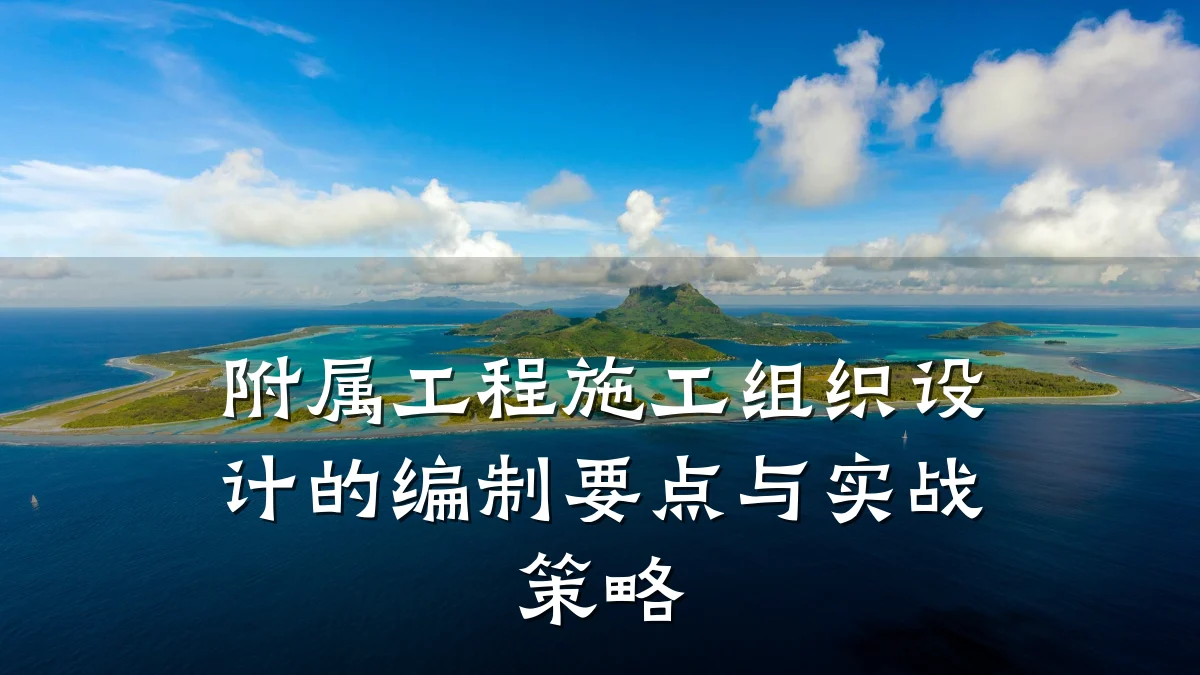 附属工程施工组织设计的编制要点与实战策略
