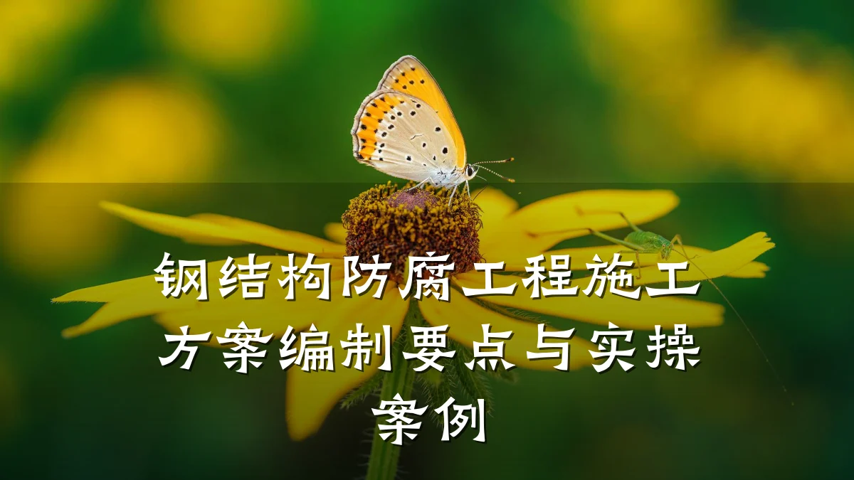 钢结构防腐工程施工方案编制要点与实操案例