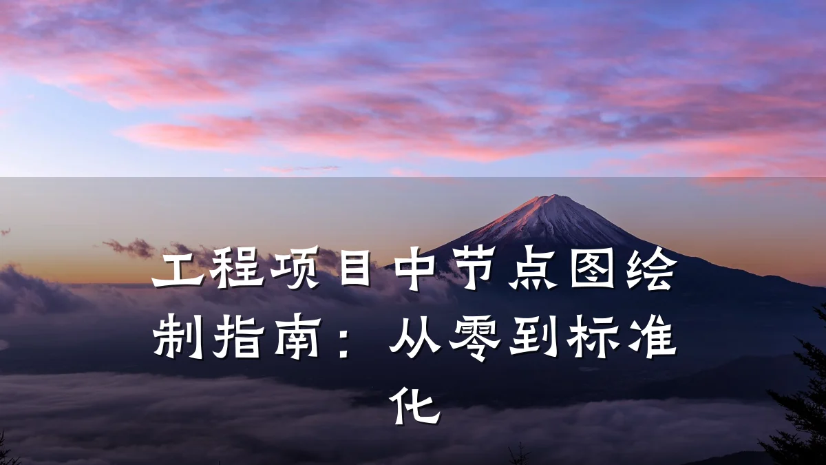 工程项目中节点图绘制指南:从零到标准化