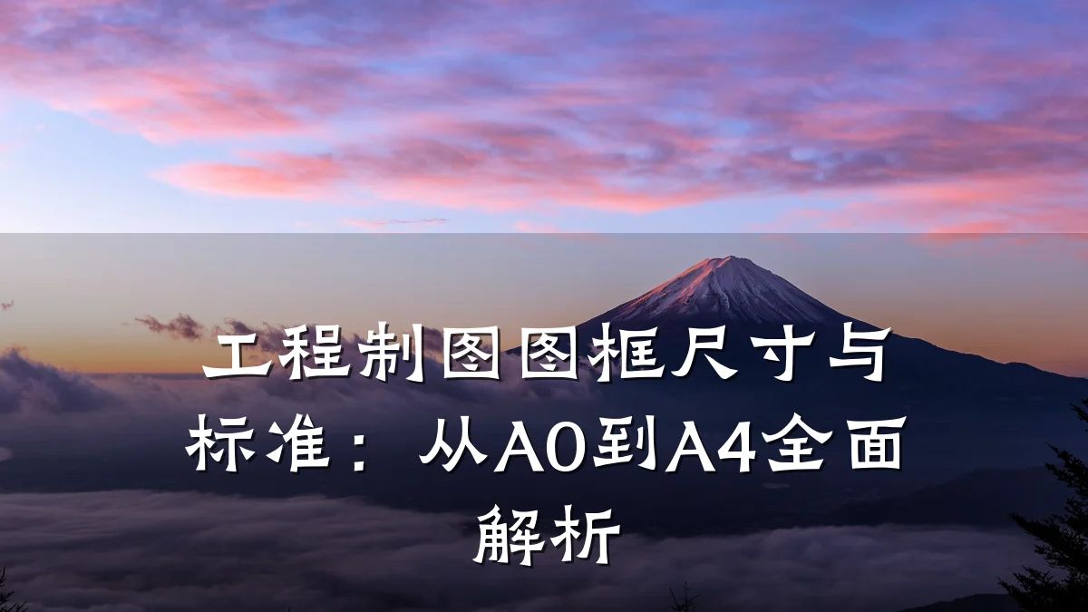 工程制图图框尺寸与标准：从A0到A4全面解析
