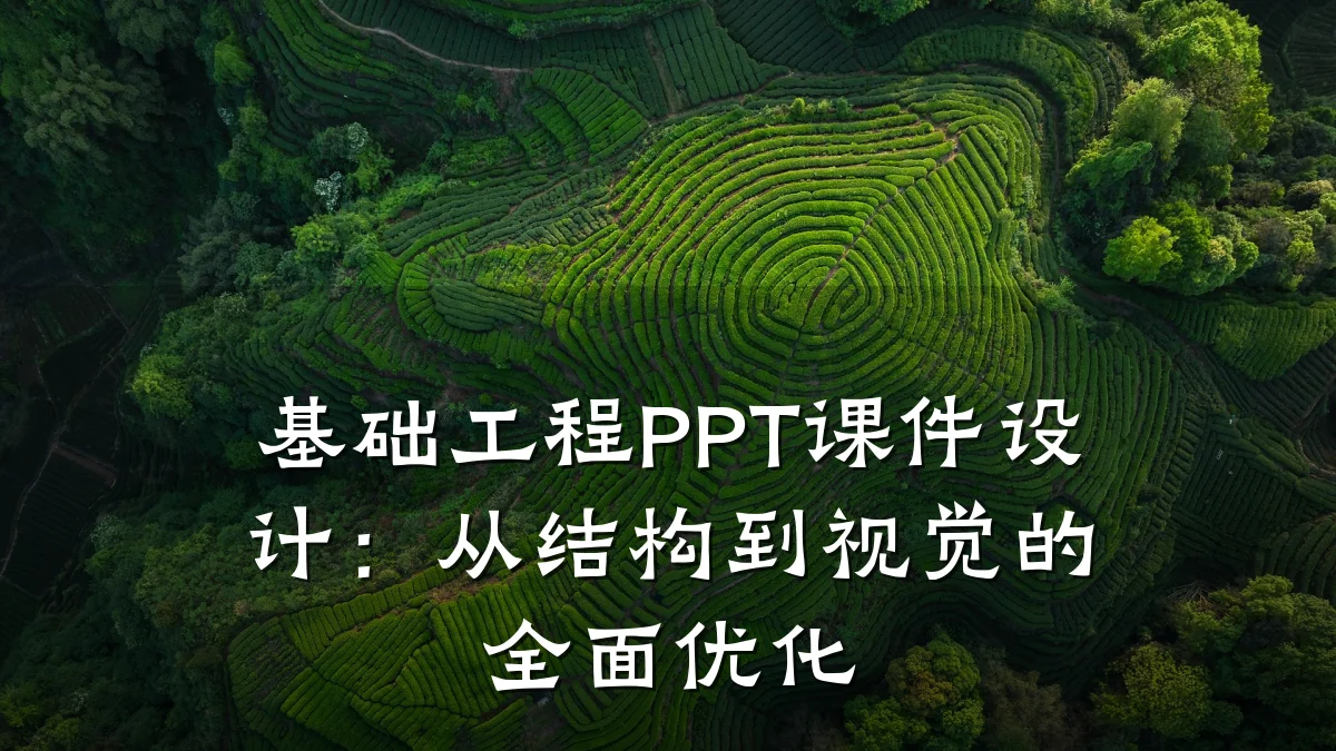 基础工程PPT课件设计:从结构到视觉的全面优化