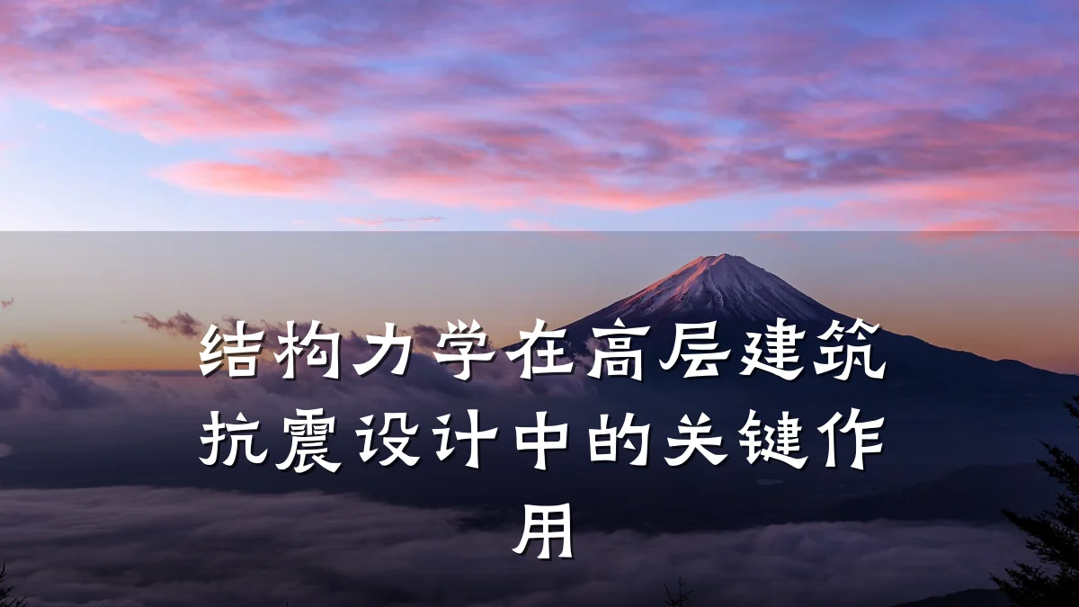 结构力学在高层建筑抗震设计中的关键作用