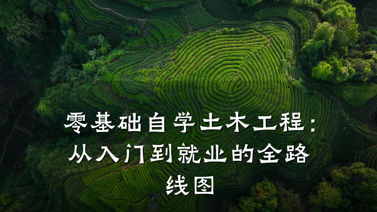 零基础自学土木工程:从入门到就业的全路线图