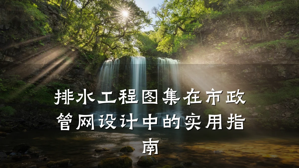 排水工程图集在市政管网设计中的实用指南