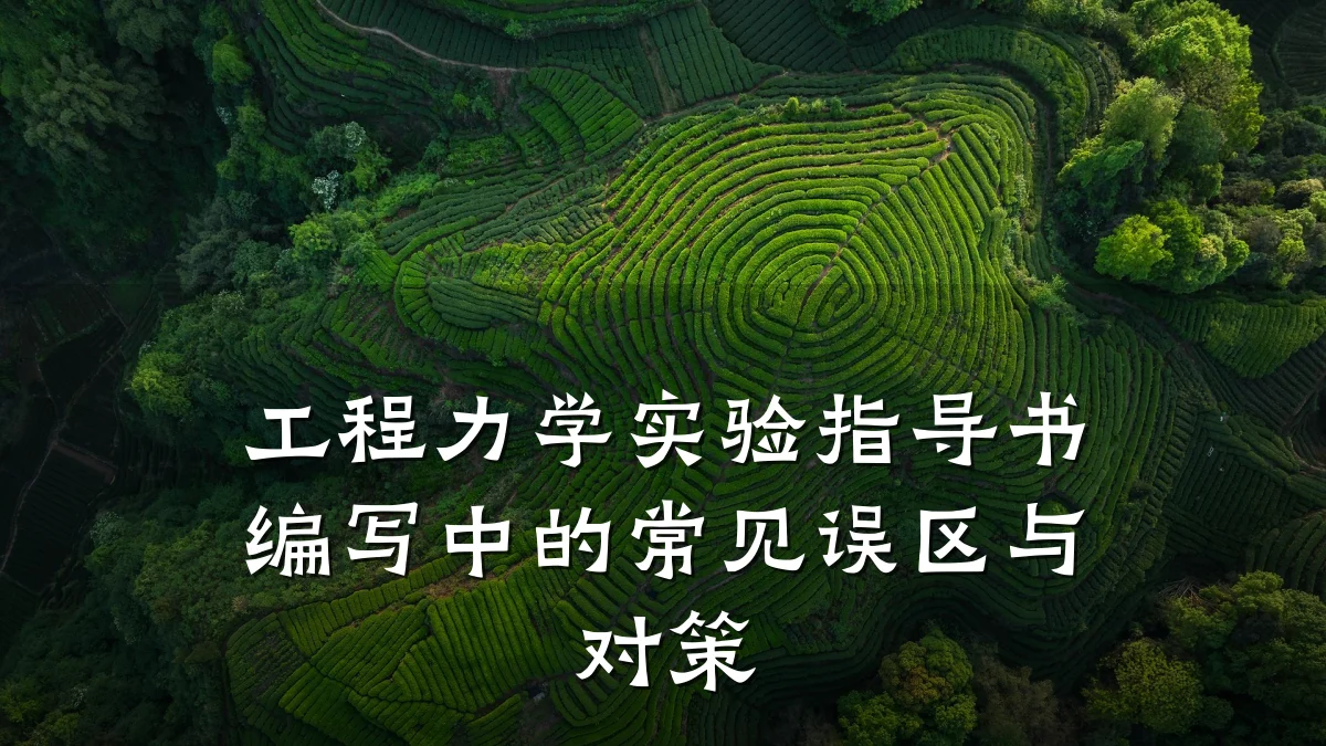 工程力学实验指导书编写中的常见误区与对策