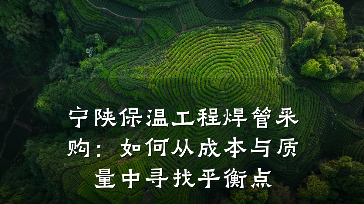 宁陕保温工程焊管采购：如何从成本与质量中寻找平衡点