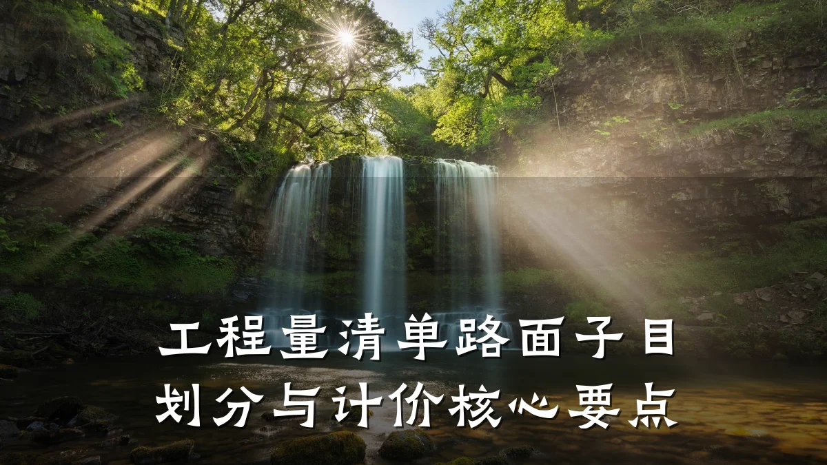 工程量清单路面子目划分与计价核心要点